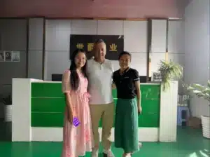 Die casting customer visiting picture