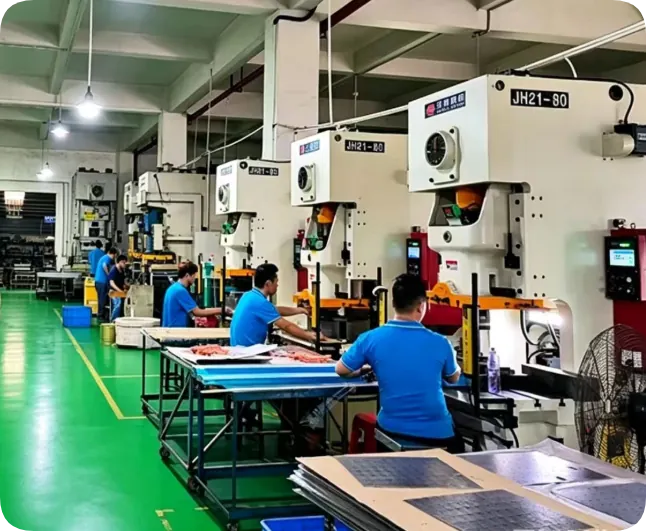 Metal stamping press for custom sheet metal components