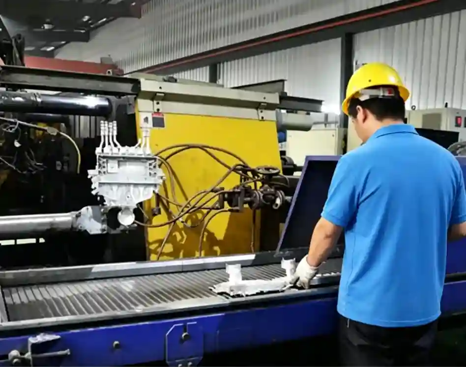 Die casting production for precision metal components