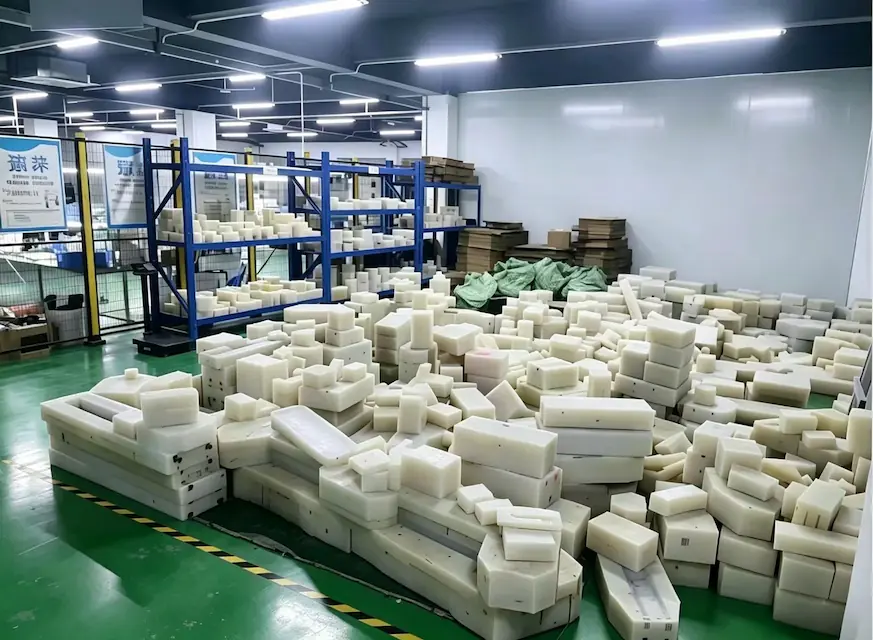 Urethane molds in SENSES MOLD manufacturing area