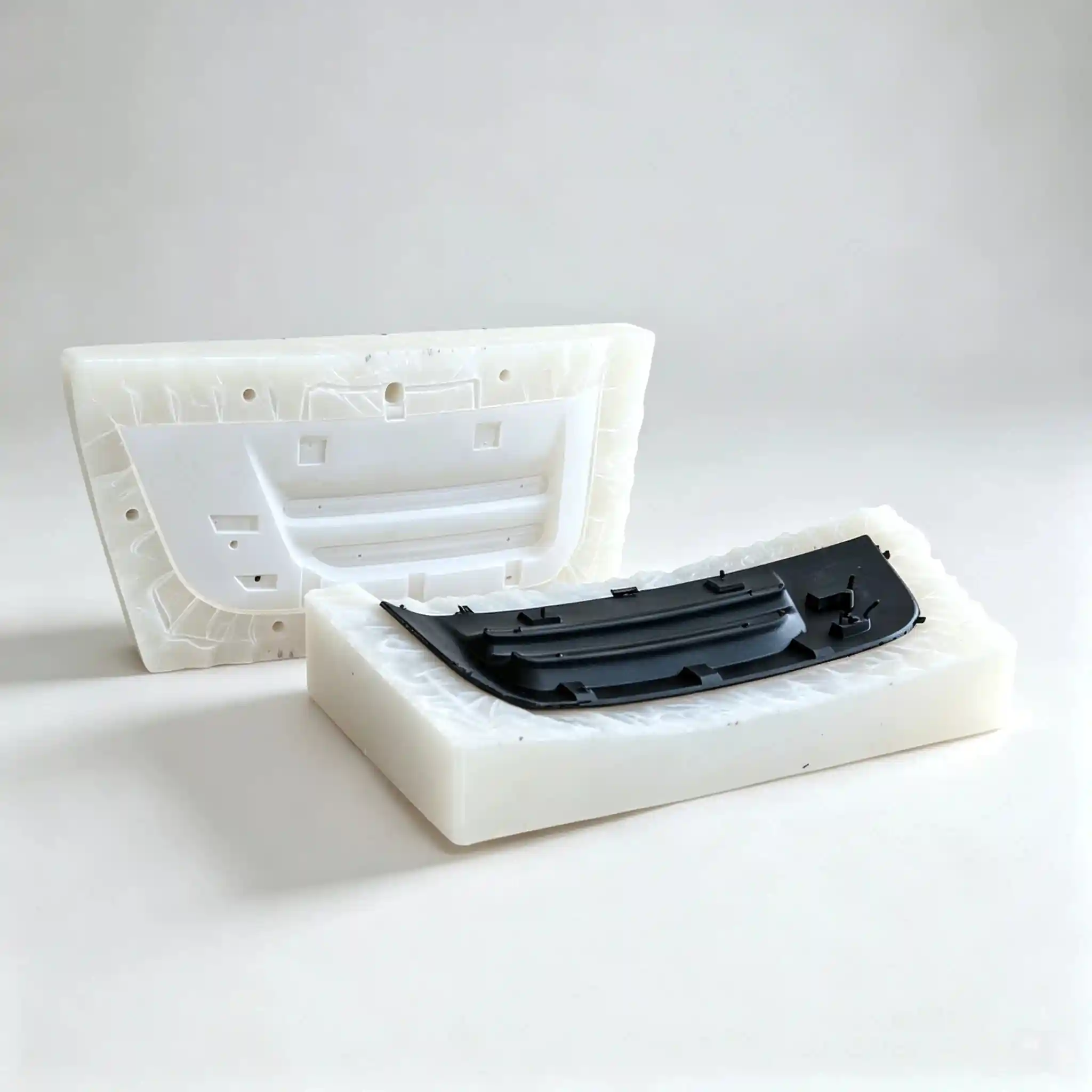 What is vacuum casting - master model, silicone mold and finished cast parts